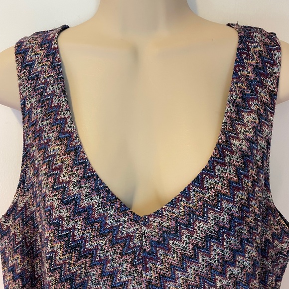 Anthropologie Maeve Westwater chevron stripe knit dress. Size large. - Picture 3 of 10